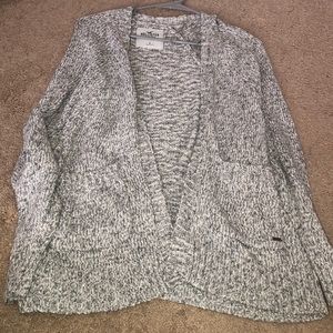 Hollister Oversized Light Gray Cardigan